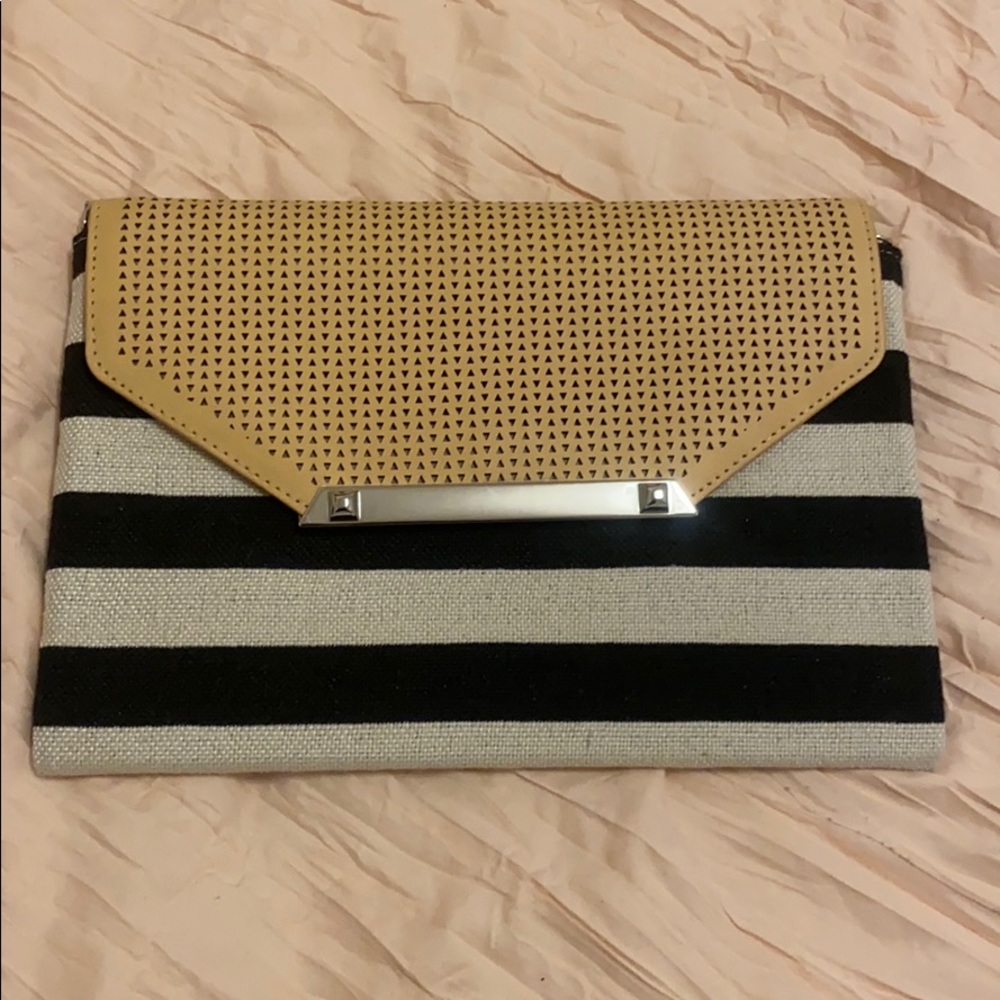 Stella&Dot Striped Clutch